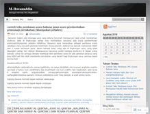 Tablet Screenshot of mihwanuddin.wordpress.com
