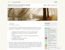 Tablet Screenshot of oopsagain.wordpress.com