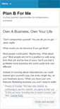 Mobile Screenshot of planbforme.wordpress.com