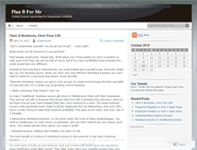 Tablet Screenshot of planbforme.wordpress.com