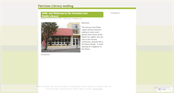 Desktop Screenshot of fairviewfreepubliclibrary.wordpress.com