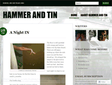 Tablet Screenshot of hammerandtin.wordpress.com