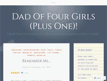 Tablet Screenshot of dadoffourgirls.wordpress.com