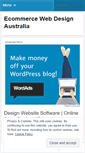 Mobile Screenshot of ecommercewebdesignaustralia.wordpress.com