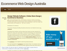 Tablet Screenshot of ecommercewebdesignaustralia.wordpress.com