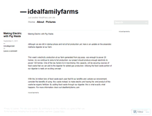 Tablet Screenshot of idealfamilyfarms.wordpress.com