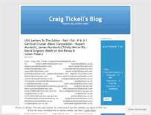 Tablet Screenshot of craigtickell.wordpress.com