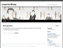 Tablet Screenshot of lexpertia.wordpress.com