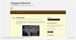 Desktop Screenshot of doggymontessori.wordpress.com