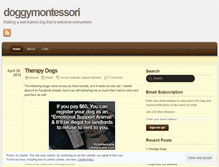 Tablet Screenshot of doggymontessori.wordpress.com