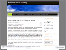 Tablet Screenshot of kumonbandarsunway.wordpress.com