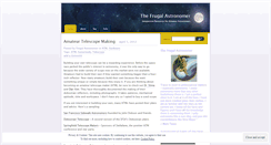 Desktop Screenshot of frugalastronomer.wordpress.com