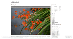 Desktop Screenshot of nikkipolani.wordpress.com