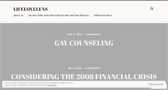Desktop Screenshot of lifelovelens.wordpress.com