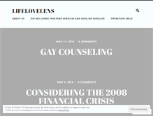 Tablet Screenshot of lifelovelens.wordpress.com