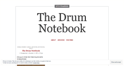 Desktop Screenshot of drumnotebook.wordpress.com