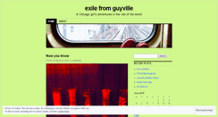 Desktop Screenshot of exilefromguyville.wordpress.com