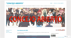 Desktop Screenshot of concejoabierto.wordpress.com