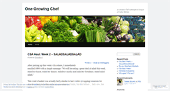 Desktop Screenshot of onegrowingchef.wordpress.com
