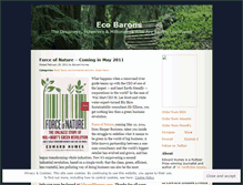 Tablet Screenshot of ecobarons.wordpress.com