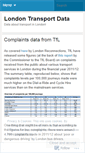 Mobile Screenshot of londontransportdata.wordpress.com