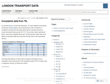 Tablet Screenshot of londontransportdata.wordpress.com