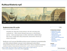 Tablet Screenshot of kulttuurihistoria.wordpress.com