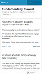 Mobile Screenshot of fundamentallyflawed.wordpress.com