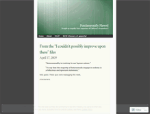 Tablet Screenshot of fundamentallyflawed.wordpress.com