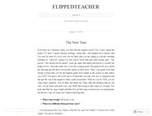 Tablet Screenshot of flippedteacher.wordpress.com