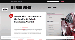 Desktop Screenshot of hondawest.wordpress.com