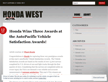 Tablet Screenshot of hondawest.wordpress.com
