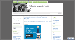 Desktop Screenshot of columbialinguistics.wordpress.com