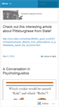 Mobile Screenshot of columbialinguistics.wordpress.com