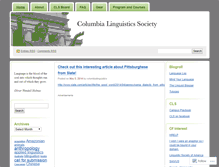Tablet Screenshot of columbialinguistics.wordpress.com