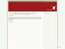 Tablet Screenshot of nightjarpress.wordpress.com