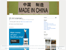 Tablet Screenshot of madeincn.wordpress.com