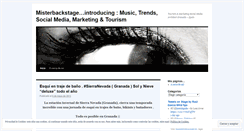 Desktop Screenshot of misterbackstage.wordpress.com