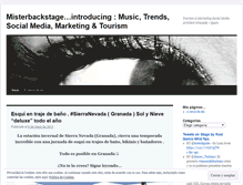 Tablet Screenshot of misterbackstage.wordpress.com