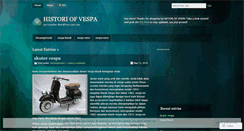 Desktop Screenshot of historiofvespa.wordpress.com