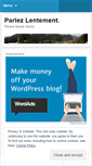 Mobile Screenshot of parlezlentement.wordpress.com