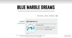 Desktop Screenshot of bluemarbledreams.wordpress.com