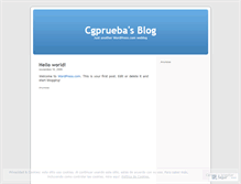 Tablet Screenshot of cgprueba.wordpress.com