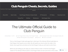 Tablet Screenshot of clubpengagency.wordpress.com