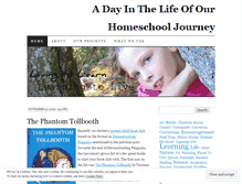 Tablet Screenshot of homeschooljourney.wordpress.com