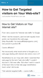 Mobile Screenshot of buywebsitevisitors91.wordpress.com