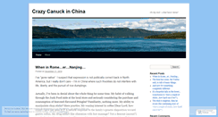 Desktop Screenshot of crazycanuckinchina.wordpress.com