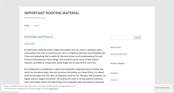 Desktop Screenshot of improofingmaterial.wordpress.com