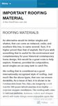 Mobile Screenshot of improofingmaterial.wordpress.com