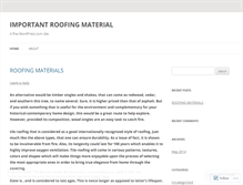 Tablet Screenshot of improofingmaterial.wordpress.com